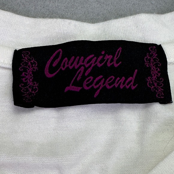 Cowgirl Legend Western Shirt Women's Large Tank Top Cowboy Horse Crossover Back - Picture 4 of 7